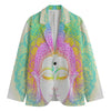 Colorful Buddha Mandala Print Men's Blazer