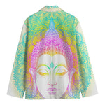 Colorful Buddha Mandala Print Men's Blazer