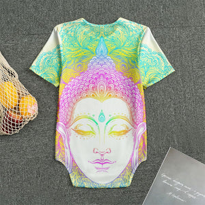 Colorful Buddha Mandala Print Men's Bodysuit