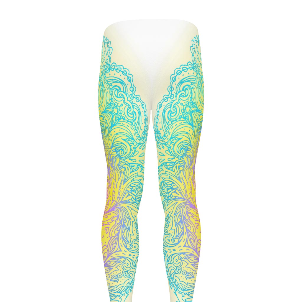 Colorful Buddha Mandala Print Men's leggings