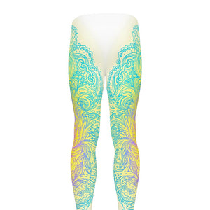 Colorful Buddha Mandala Print Men's leggings