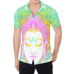 Colorful Buddha Mandala Print Men's Shirt