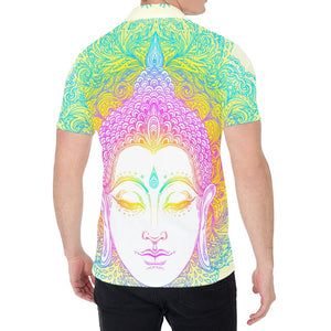 Colorful Buddha Mandala Print Men's Shirt