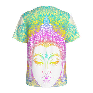 Colorful Buddha Mandala Print Men's Sports T-Shirt