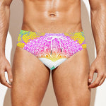 Colorful Buddha Mandala Print Men's Swim Briefs
