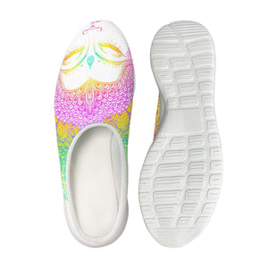 Colorful Buddha Mandala Print Mesh Casual Shoes