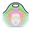 Colorful Buddha Mandala Print Neoprene Lunch Bag