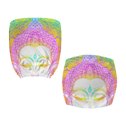Colorful Buddha Mandala Print Office Chair Cover