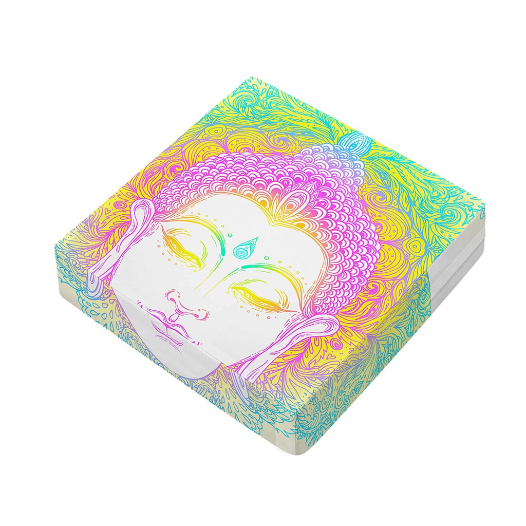 Colorful Buddha Mandala Print Outdoor Seat Cushion Cover