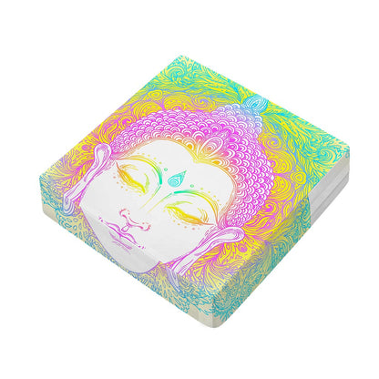 Colorful Buddha Mandala Print Outdoor Seat Cushion Cover