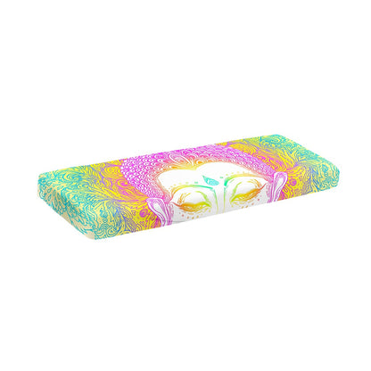 Colorful Buddha Mandala Print Piano Keyboard Cover