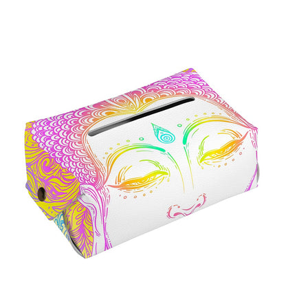 Colorful Buddha Mandala Print Rectangle Tissue Box Cover