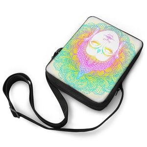 Colorful Buddha Mandala Print Rectangular Crossbody Bag