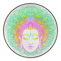 Colorful Buddha Mandala Print Round Floor Mat