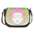 Colorful Buddha Mandala Print Saddle Bag