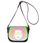 Colorful Buddha Mandala Print Saddle Bag