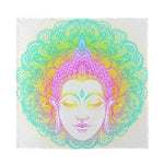 Colorful Buddha Mandala Print Silk Bandana