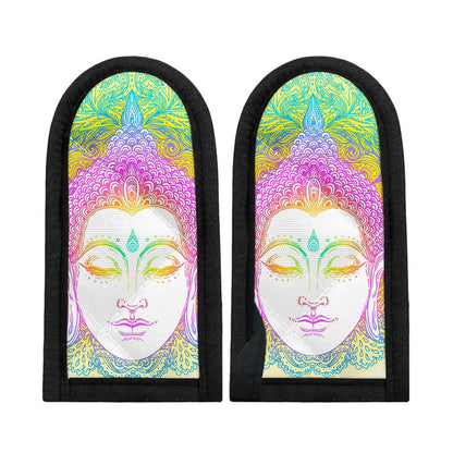 Colorful Buddha Mandala Print Skillet Handle Cover
