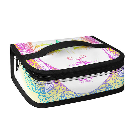 Colorful Buddha Mandala Print Small Lunch Bag