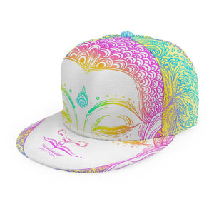 Colorful Buddha Mandala Print Snapback Cap