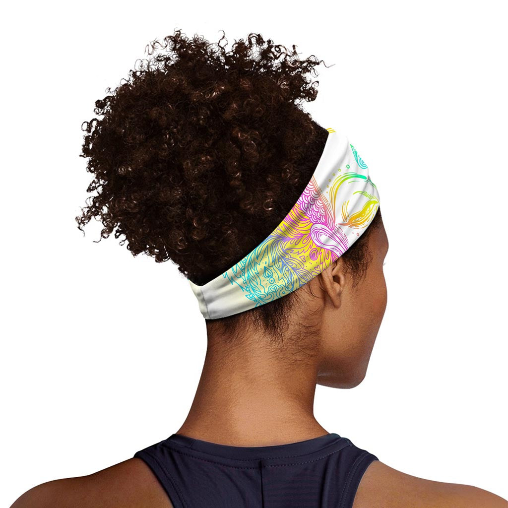 Colorful Buddha Mandala Print Sports Headband