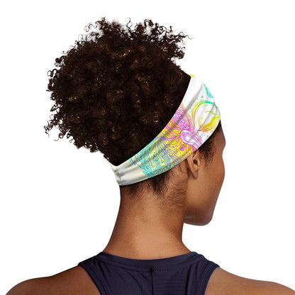 Colorful Buddha Mandala Print Sports Headband