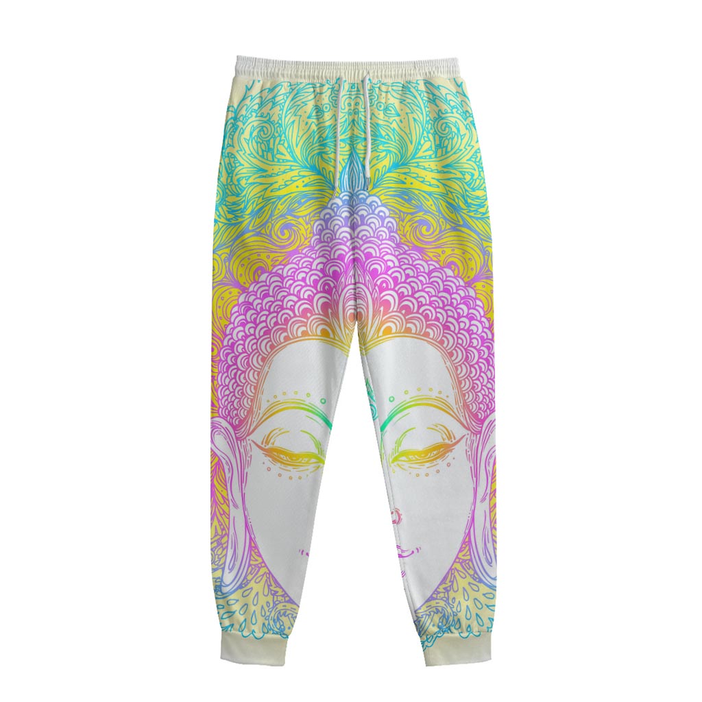 Colorful Buddha Mandala Print Sweatpants