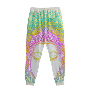 Colorful Buddha Mandala Print Sweatpants