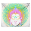 Colorful Buddha Mandala Print Tapestry