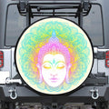 Colorful Buddha Mandala Print Tire Cover