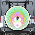 Colorful Buddha Mandala Print Tire Cover With Camera Hole