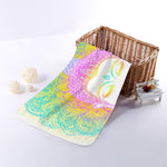 Colorful Buddha Mandala Print Towel
