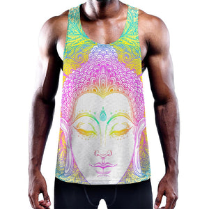 Colorful Buddha Mandala Print Training Tank Top