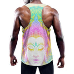 Colorful Buddha Mandala Print Training Tank Top