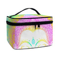 Colorful Buddha Mandala Print Travel Makeup Bag