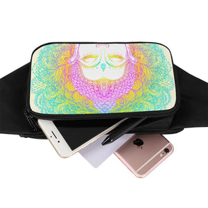 Colorful Buddha Mandala Print Waist Bag