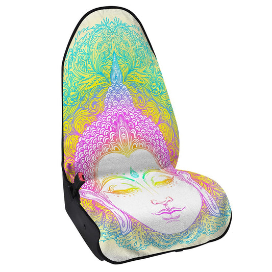 Colorful Buddha Mandala Print Waterproof Car Seat Cover