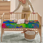 Colorful Buddha Print Baby Crib Sheet