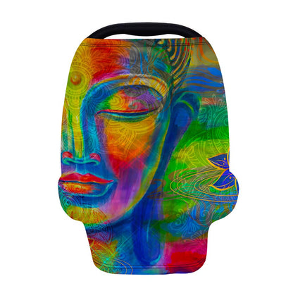 Colorful Buddha Print Baby Seat Cover