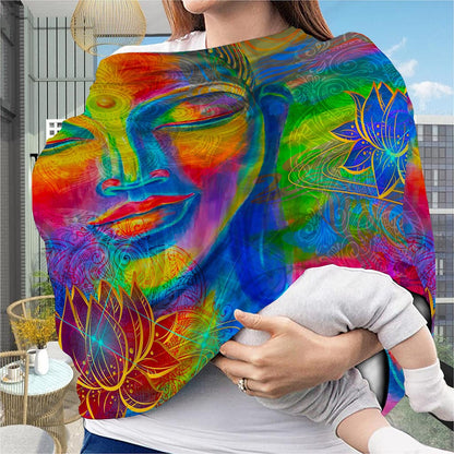Colorful Buddha Print Baby Seat Cover