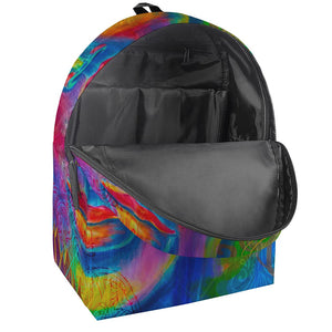 Colorful Buddha Print Backpack