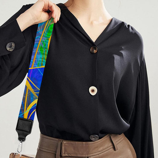 Colorful Buddha Print Bag Strap