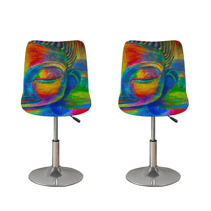 Colorful Buddha Print Bar Stool Covers