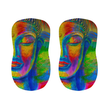 Colorful Buddha Print Bar Stool Covers