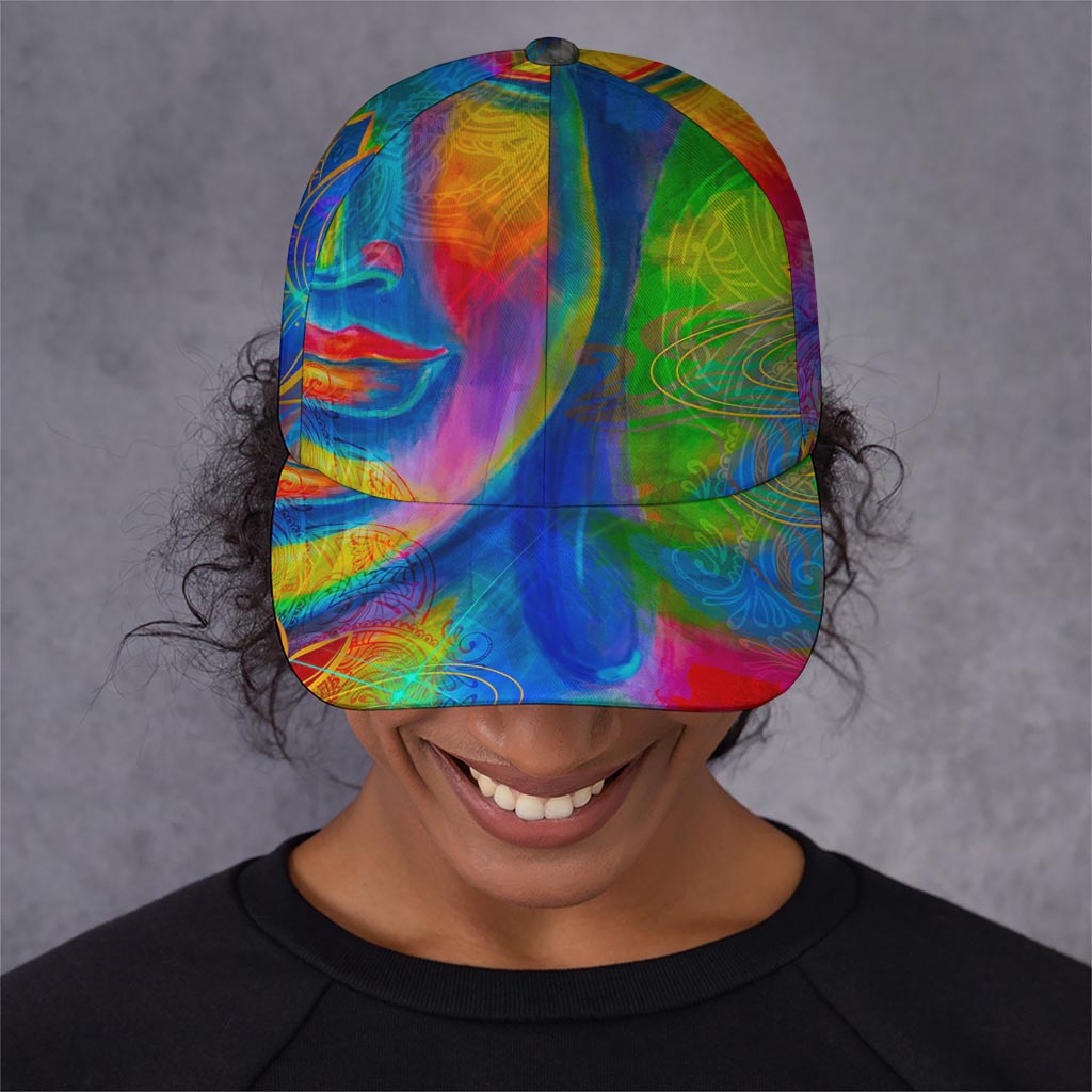 Colorful Buddha Print Baseball Cap