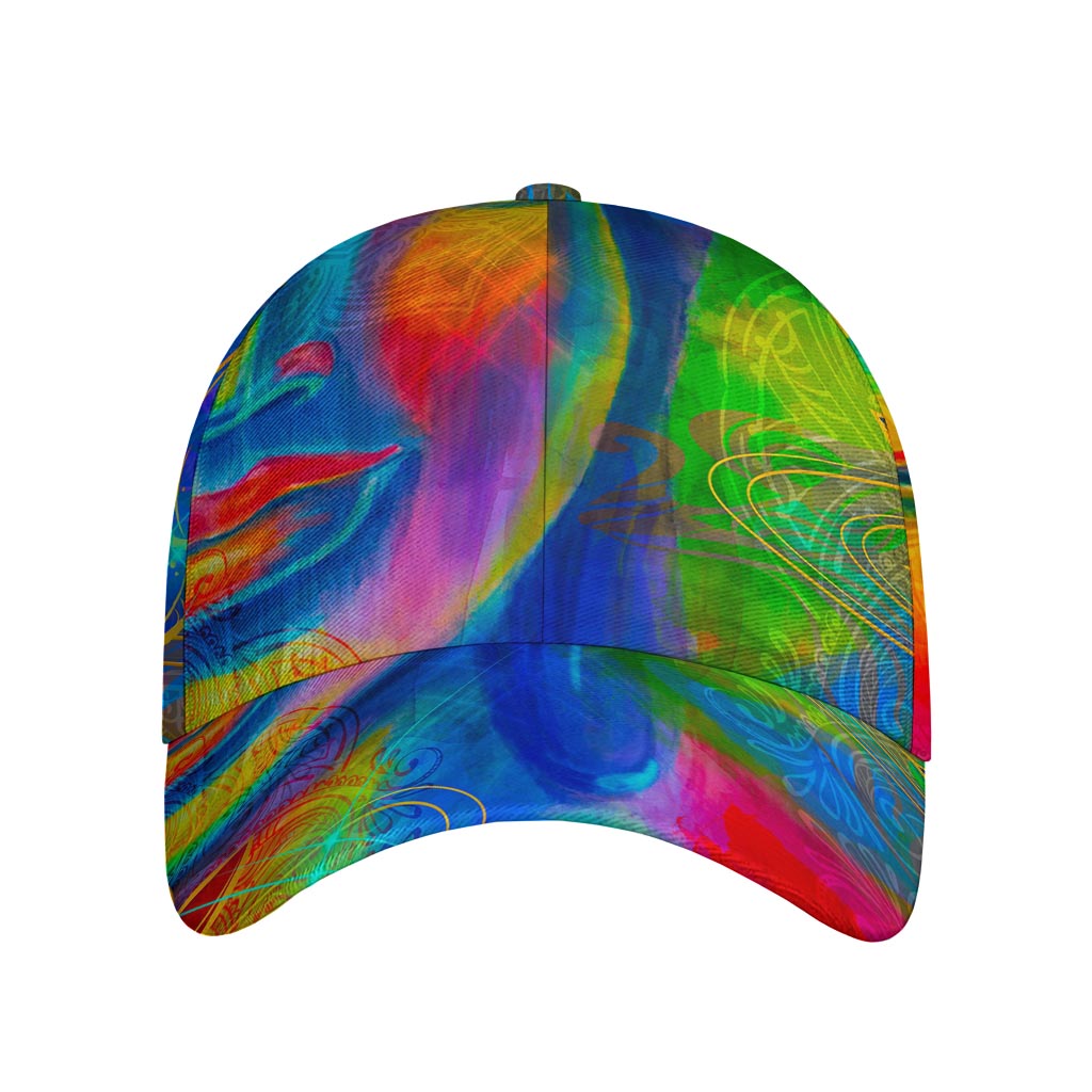 Colorful Buddha Print Baseball Cap