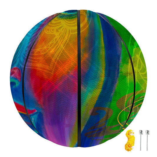 Colorful Buddha Print Basketball