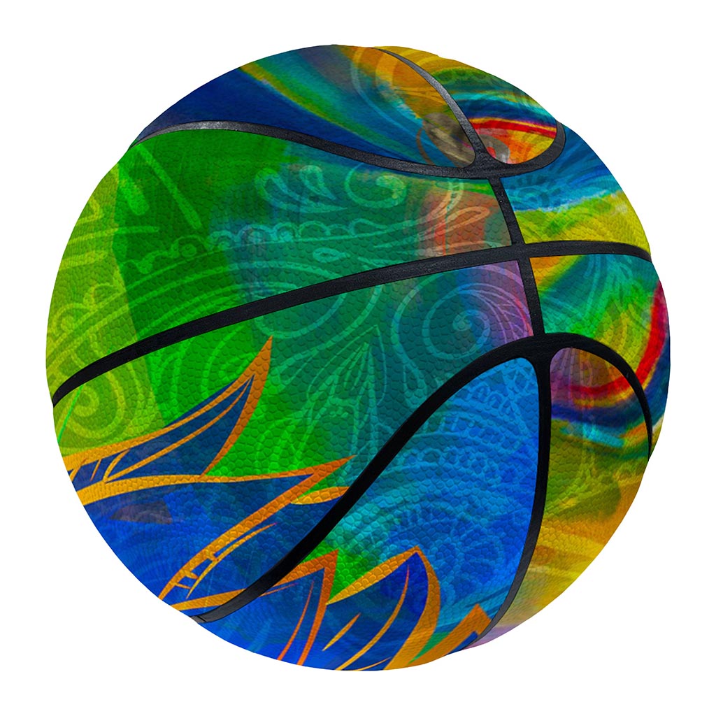 Colorful Buddha Print Basketball