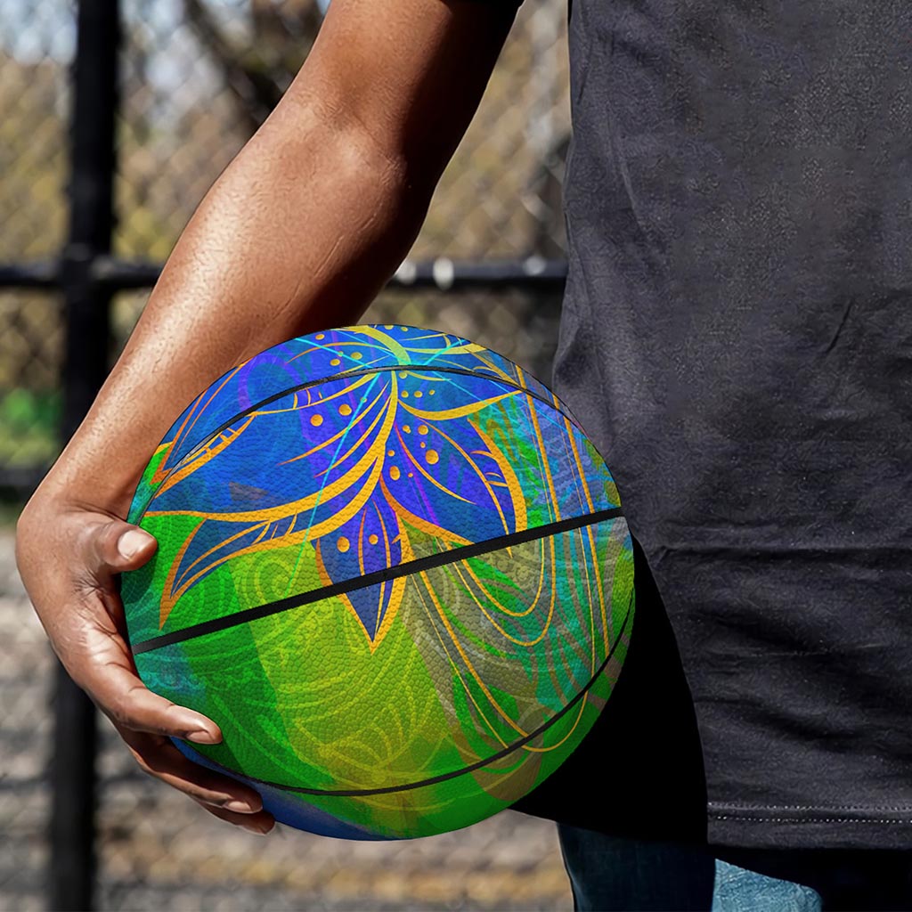 Colorful Buddha Print Basketball