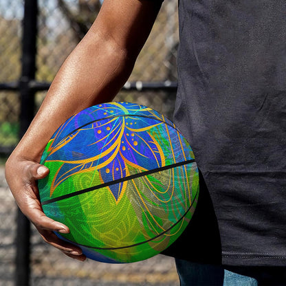 Colorful Buddha Print Basketball